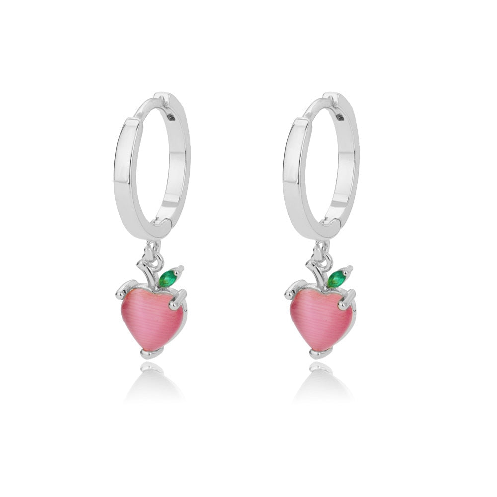 Cherry Heart Earrings