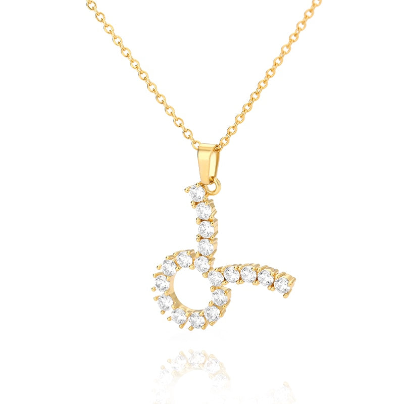 Diamond Zodiac Sign Pendant Gold Necklaces