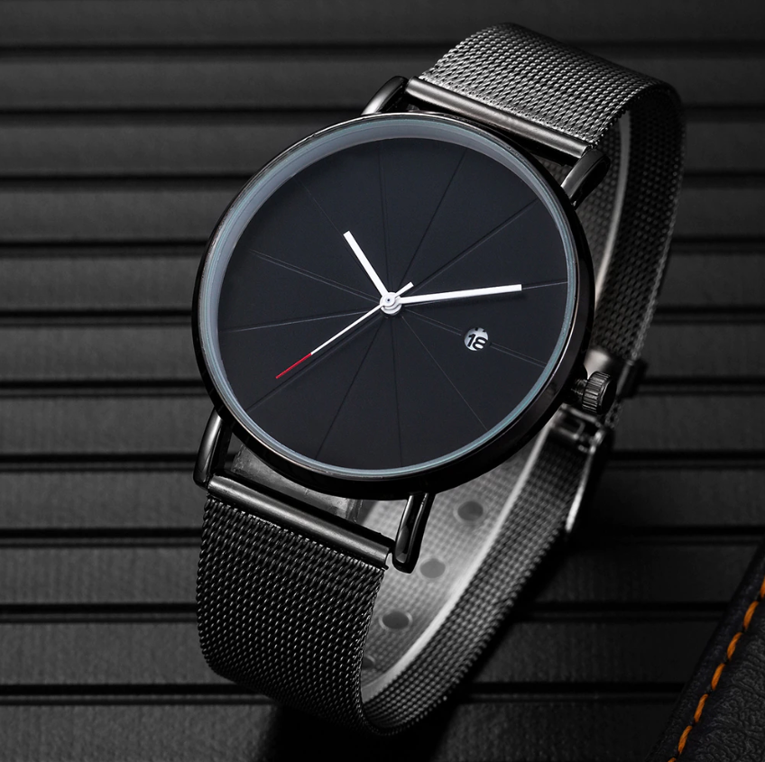 Stainless Steel Strap Minimalist Business Watch