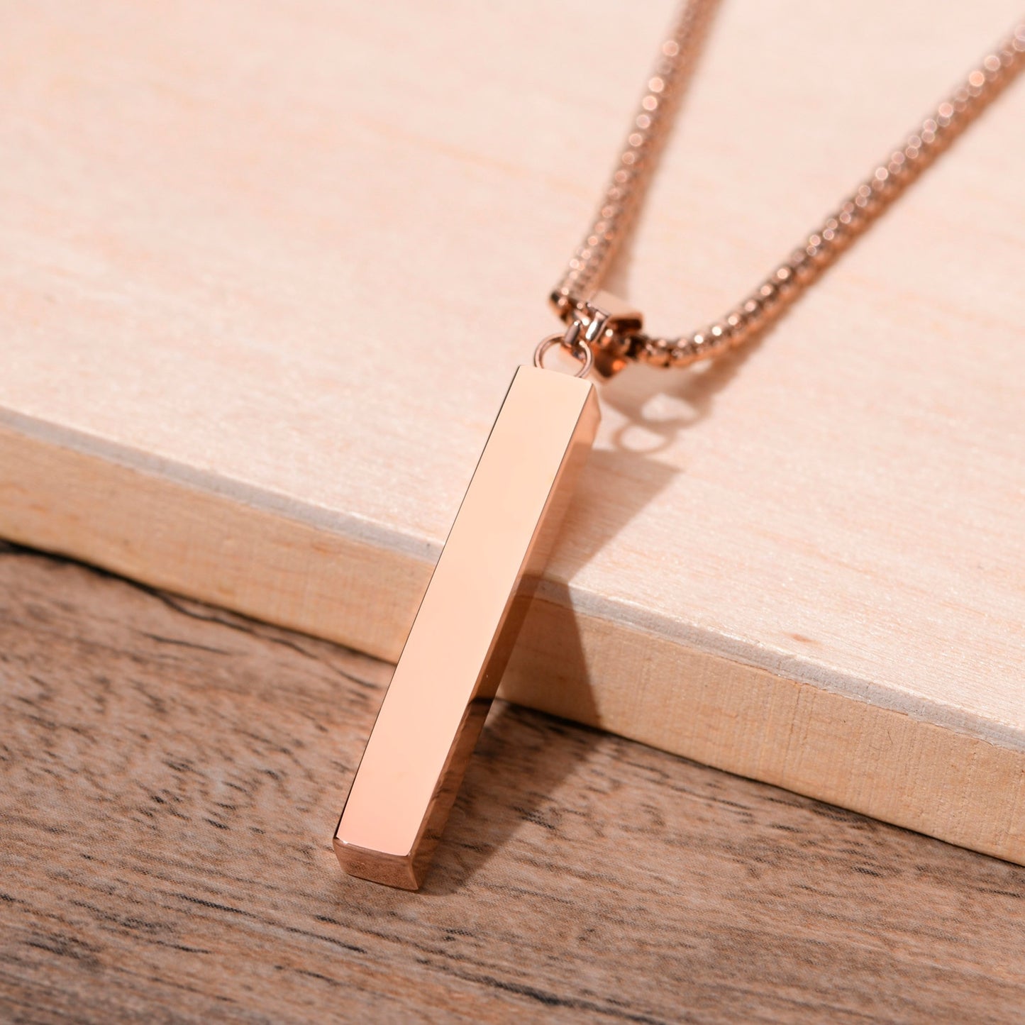 Rectangle Bar Pendant Necklaces