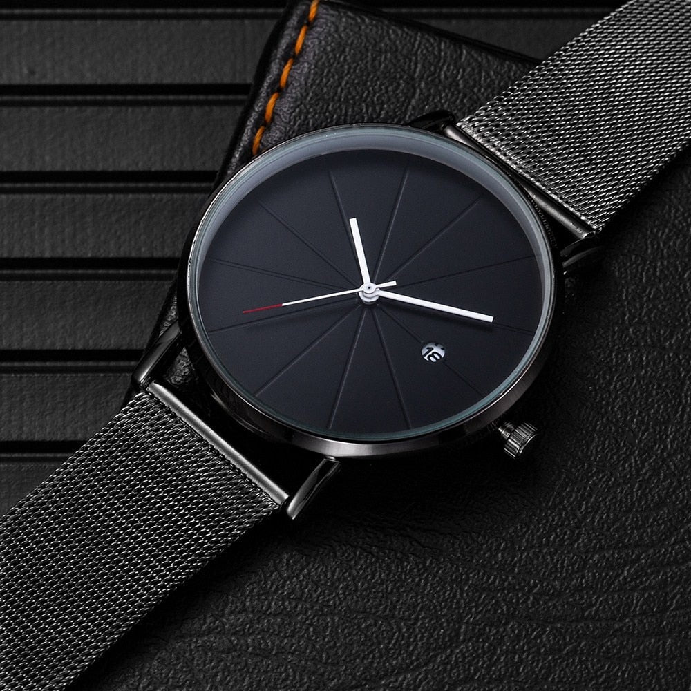 Stainless Steel Strap Minimalist Business Watch