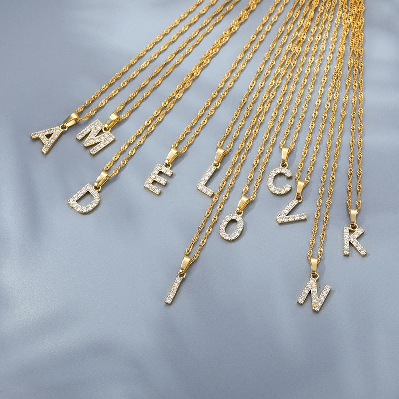 Alphabet Pendant Necklace