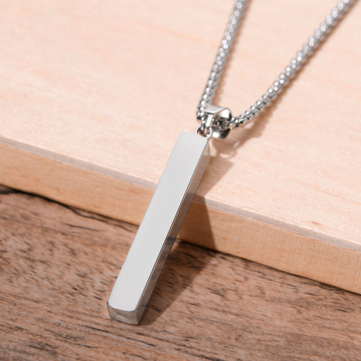 Rectangle Bar Pendant Necklaces