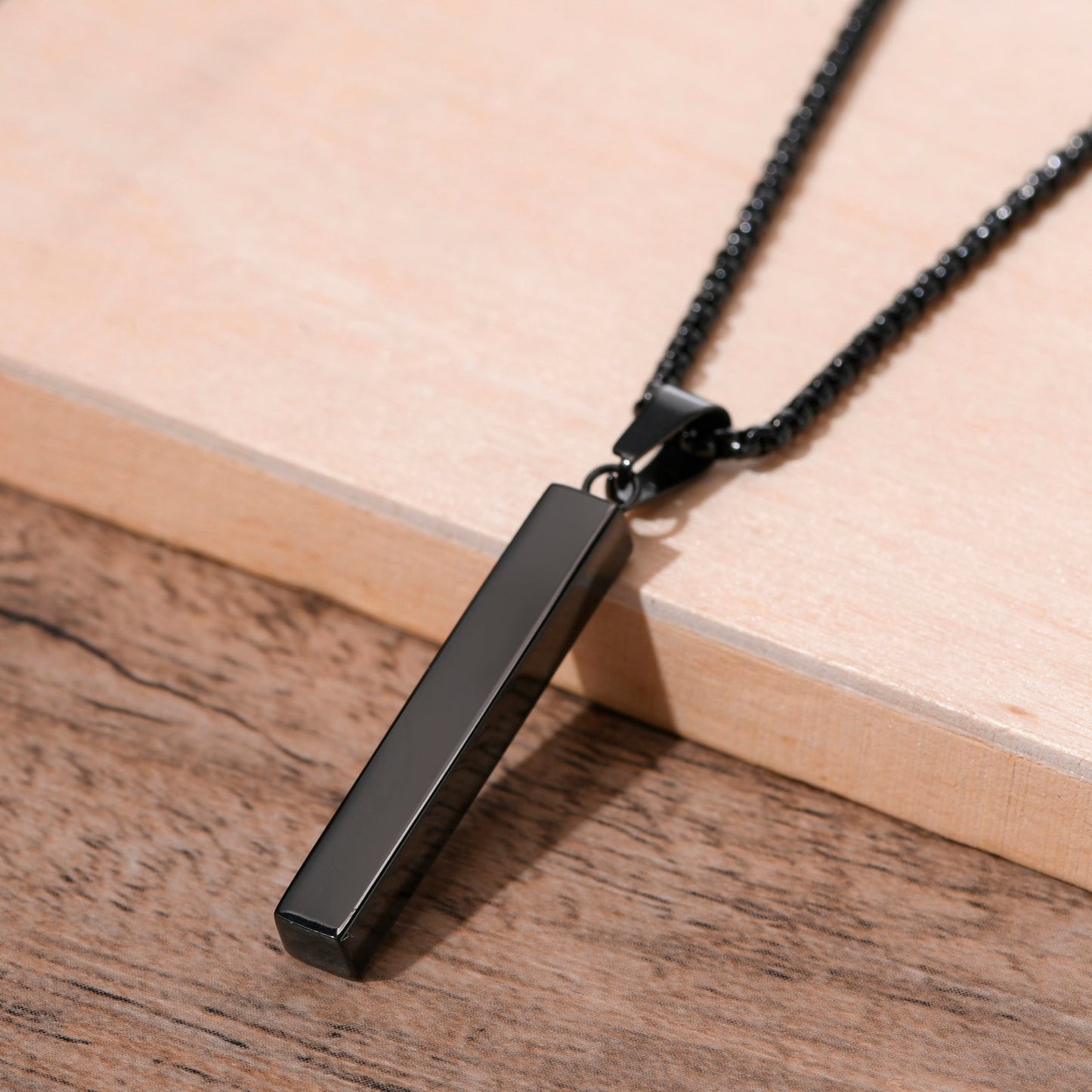 Rectangle Bar Pendant Necklaces