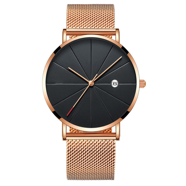 Stainless Steel Strap Minimalist Business Watch